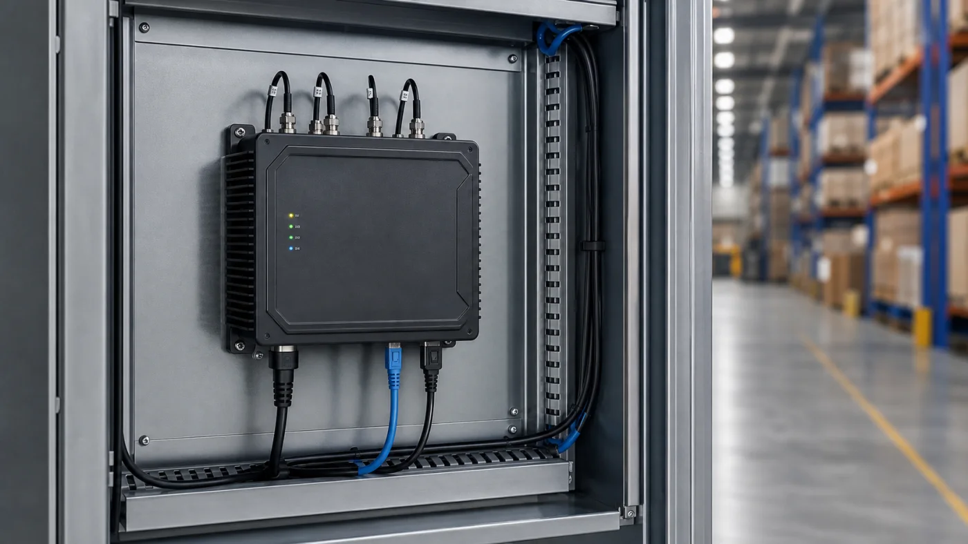 Стационарный RFID-считыватель и UHF-антенны