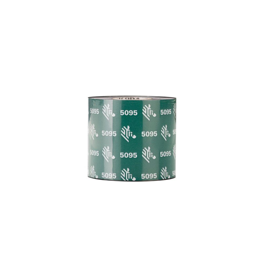 Риббон Zebra 5095 Resin 60 мм × 450 м, втулка 25,4 мм, черный
