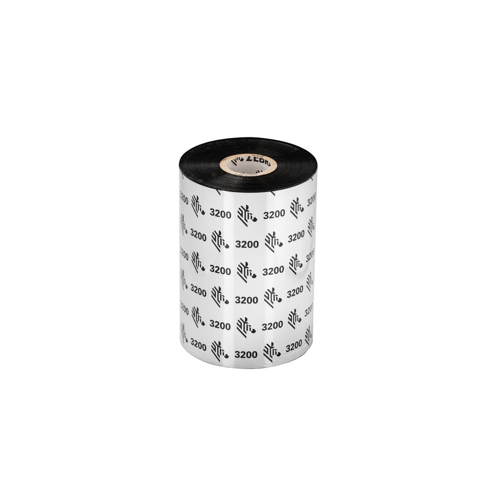 Риббон Zebra 3200 Wax/Resin 80 мм × 450 м, втулка 25,4 мм, черный