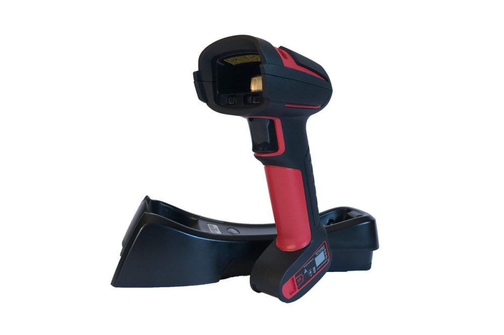 Беспроводной промышленный сканер Honeywell Granit XP 1991iXR, 2D, FlexRange, Bluetooth, красный, комплект с базой и USB-кабелем